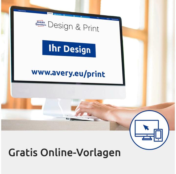 Produktbild Avery CD-Etiketten SuperSize
