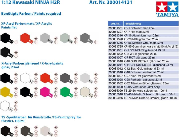 Image du produit Tamiya Kawasaki Ninja H2R