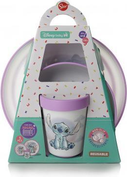 Disney Interactive Studios 3-teiliges ESSENSPAKET LILO und STITCH GOBELET + SCHALE + ASSIETTE ANTIDERRAPANTS