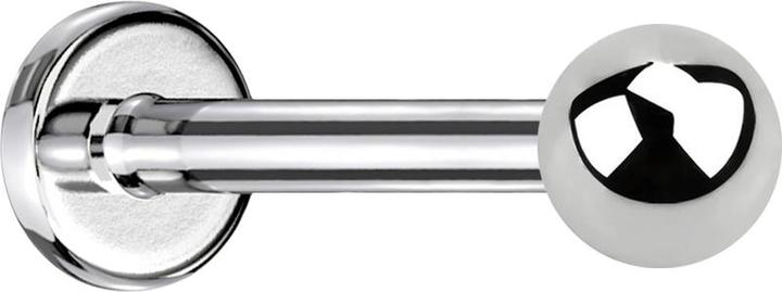 Produktbild Star Piercing Labret silber mit Kugel (Chirurgenstahl 316L, ohne Messing)