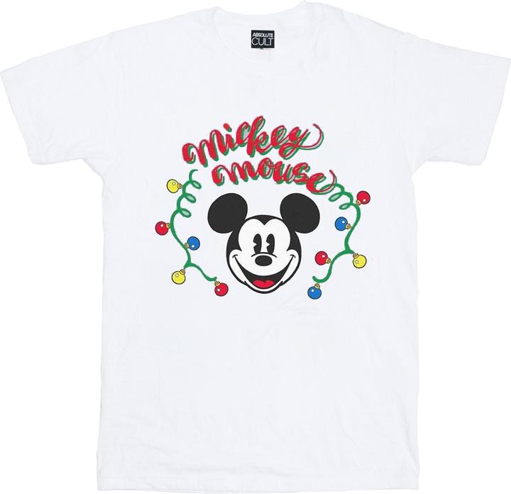 Produktbild Disney Mickey Mouse Christmas Light Bulbs TShirt (XXL)