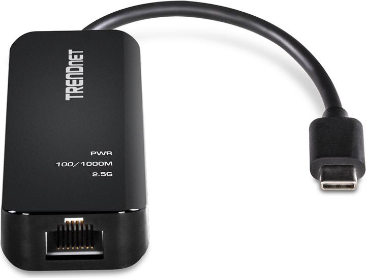 Productafbeelding Trendnet TUC-ET2G Ethernet Adapter USB-C 3.1 naar 2,5GBASE-T (USB-C, RJ45 2.5 Gigabit Ethernet (1x))