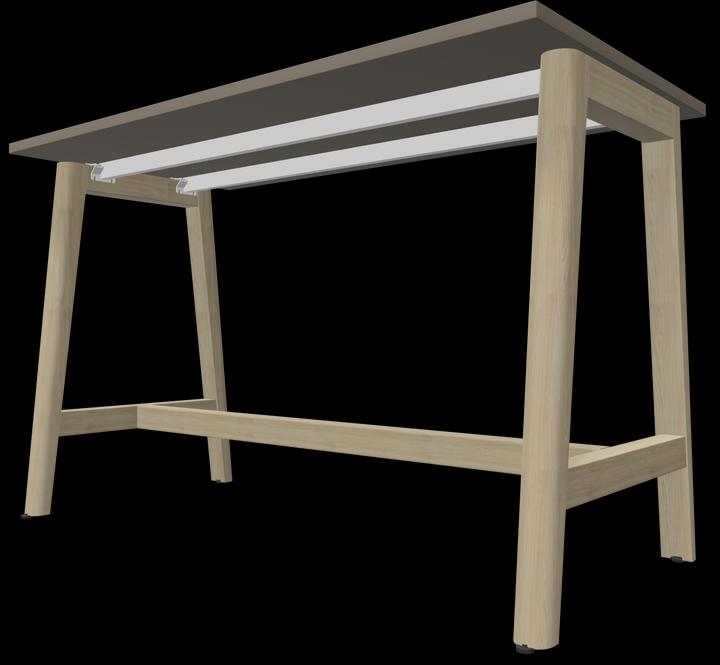 Actual product image Narbutas Nova Wood high table (140 x 70 x 90 cm)