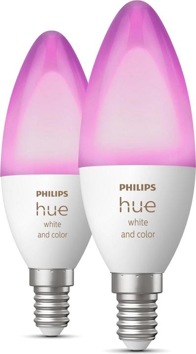 Philips Hue White & Color BT (E14, 5.30 W, 470 lm, 2 x, G)