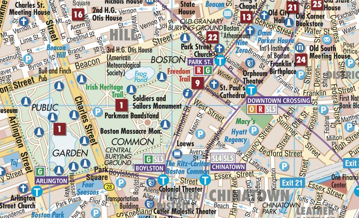Produktbild Boston 1 : 11 000. City Centre Map 11000