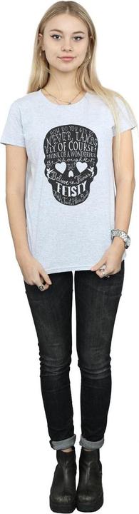 Actual product image Disney Womens/Ladies Tinker Bell Skull Cotton T-Shirt (L)