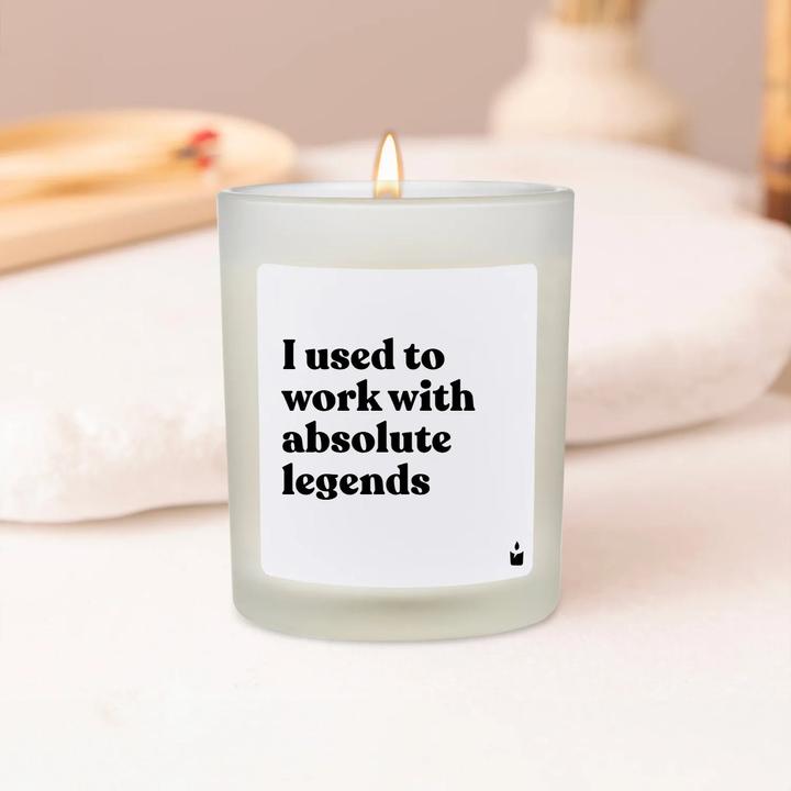 Actual product image Chatty Candles Scented candle Flowery I used to work with absolute legends
