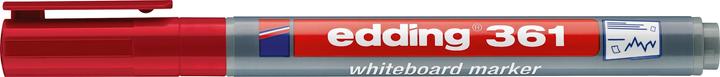 Actual product image Edding Whiteboard Marker 361 (Red, 1 mm, 1 x)