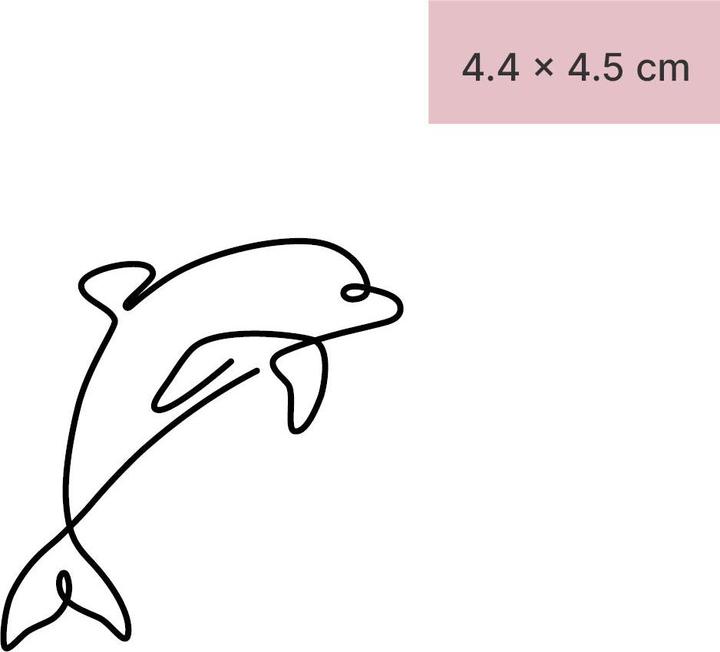 Produktbild minink Temporäres Tattoo – Delfin