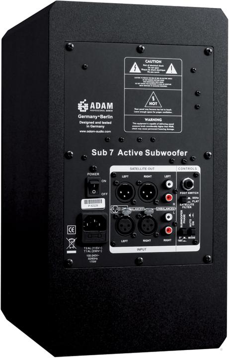 Image du produit Adam Audio Sub7 (Subwoofer actif, 1 pièce, 1x 140 W)