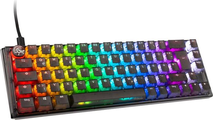 Actual product image Ducky One 3 Aura Black SF Gaming Keyboard, RGB LED - MX-Brown (DE, Cable)