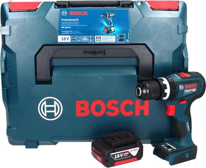 Actual product image Bosch Professional Bosch GSB 18V-90 C Professional Battery Impact Drill 18 V 64 Nm Brushless + 1x Battery 5.0 Ah + L- (Rechargeable battery operated)