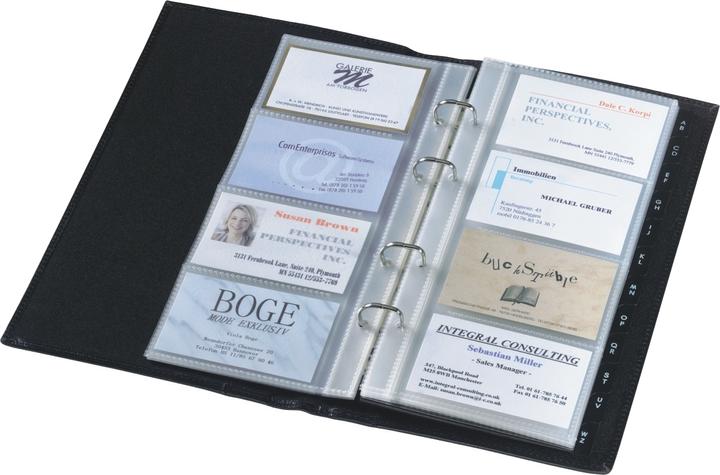 Actual product image Sigel Ice Business card ring binder Torino (9 x 6 cm)