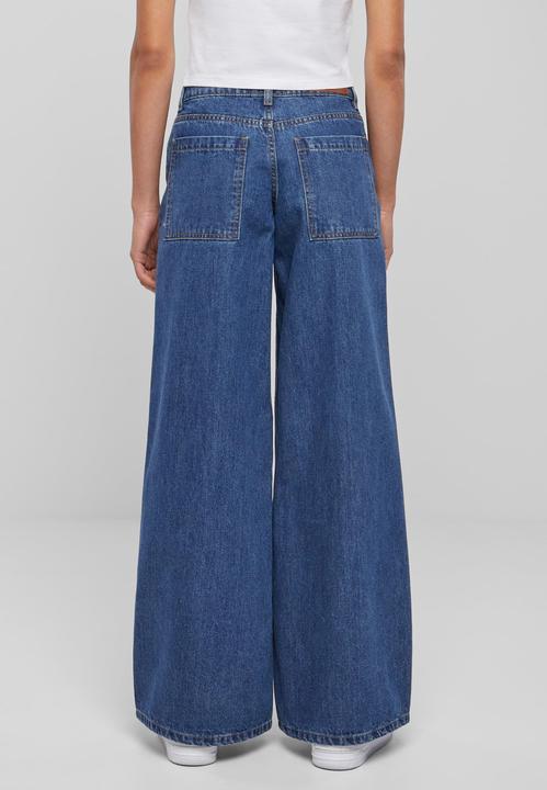 Produktbild Urban Classics Ladies Mid Waist Wide Denim (29)