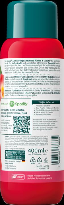 Produktbild Kneipp Aroma-Pflegeschaumbad Rücken & Schulter (400 ml, Schaumbad)