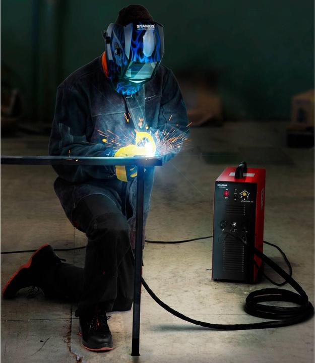 Produktbild Stamos Plasmaschneider CUT 40 Plasmaschneidegerät Inkl Druckluftkompressor 10 mm 60 %