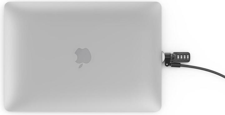 Actual product image Maclocks Ledge MacBook Air 2020 M1 T-slot Ledge Lock Adapter with Combination Cable Lock