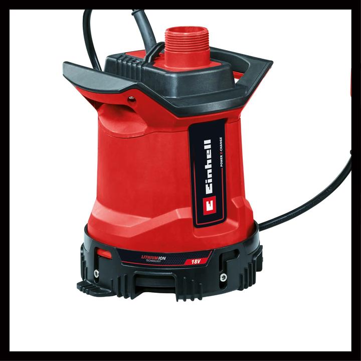 Actual product image Einhell GE-DP 18/25 LL Li Power X-Change 4181590 Multi-stage submersible waste water pump 7000 l/h 5m (Sewage pump)