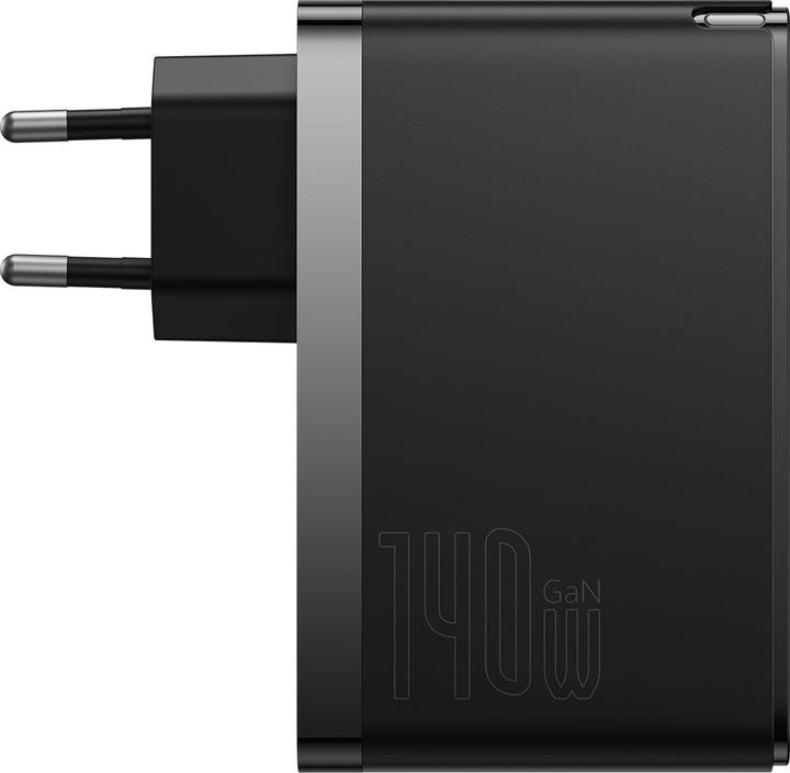Productafbeelding Baseus GaN5 Pro Snellader 2C+U 140W EU Zwart (140 W)