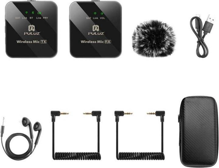 Produktbild Puluz Wireless Lavalier Microphone 2 TX + 1 RX