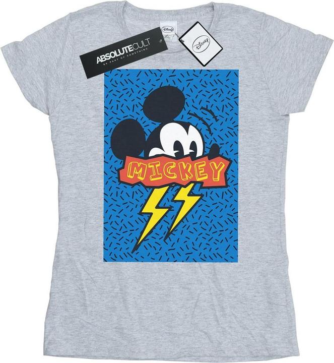 Actual product image Disney Womens/Ladies Mickey Mouse 90s Flash Cotton T-Shirt (M)
