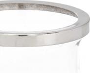 Giftdecor silver cup candle holder (11.5 x 11.5 x 11.5 cm)