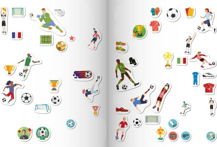 Immagine prodotto Il mio album di adesivi Calcio con 100 adesivi
