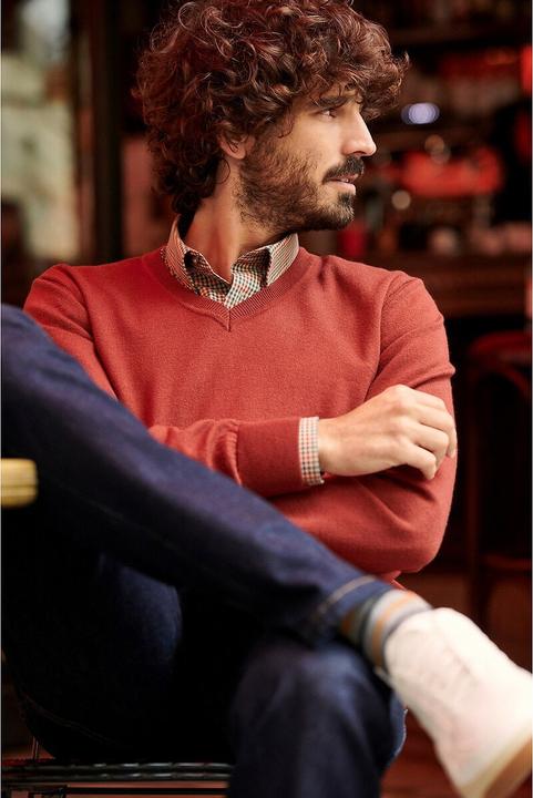 Produktbild La Redoute Collections Pullover mit V-Ausschnitt (XL)