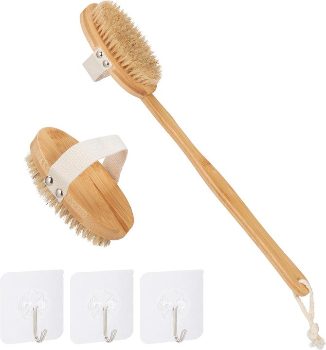 Actual product image Relaxdays 6pcs Bath Brush Set