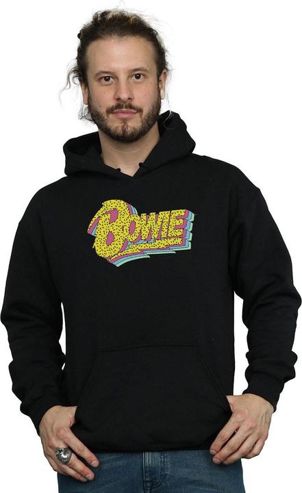 Produktbild David Bowie Moonlight 90s Logo Kapuzenpullover (XL)