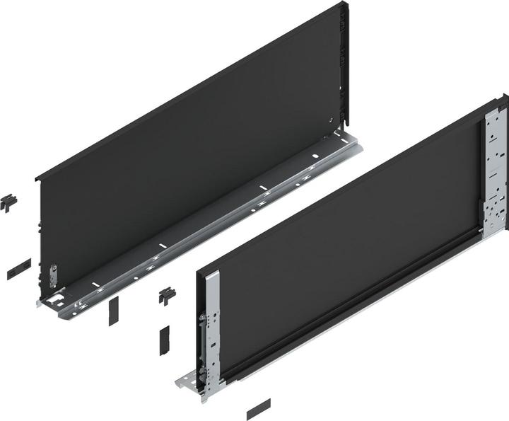Blum LEGRABOX special edition inner frame height F, NL 650 mm, carbon black
