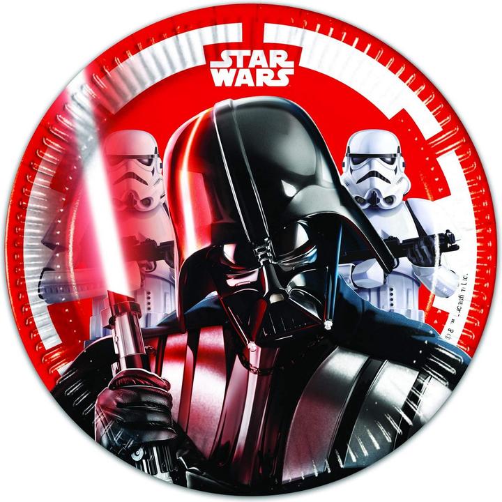 Actual product image Star Wars Logo Party Plates (Pack of 8) (8 x)