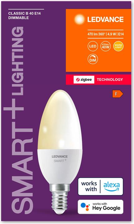 Productafbeelding Ledvance E14 - Kaars B35 (E14, 4.90 W, 470 lm, 1 x, F)