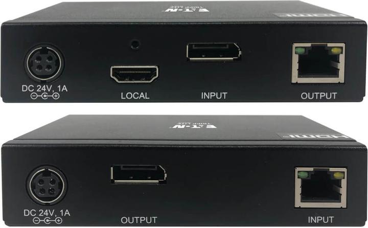 Image du produit Eaton DisplayPort over Cat6 Extender Kit KVM Support USB 4K DP1.2a PoC HDCP 2.2 230ft. 70.