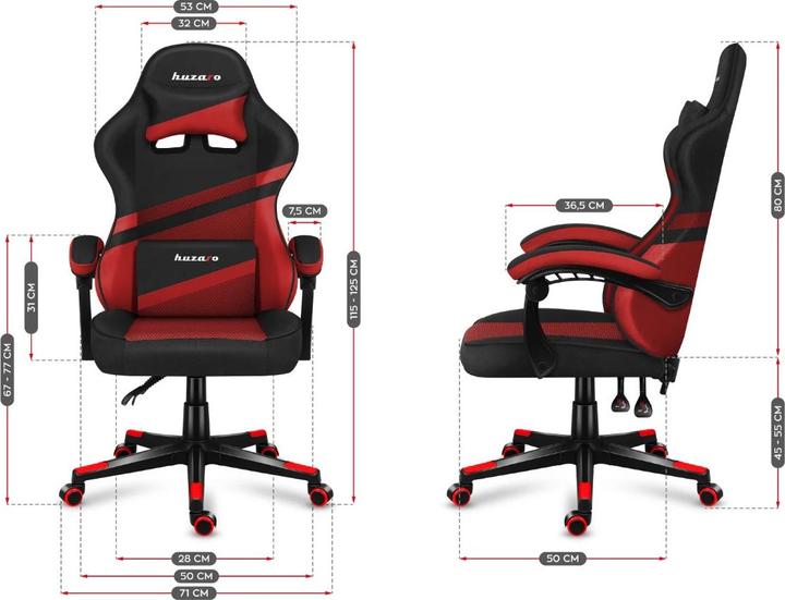 Actual product image Huzaro Fotel gamingowy Force 4.4 REd Mesh