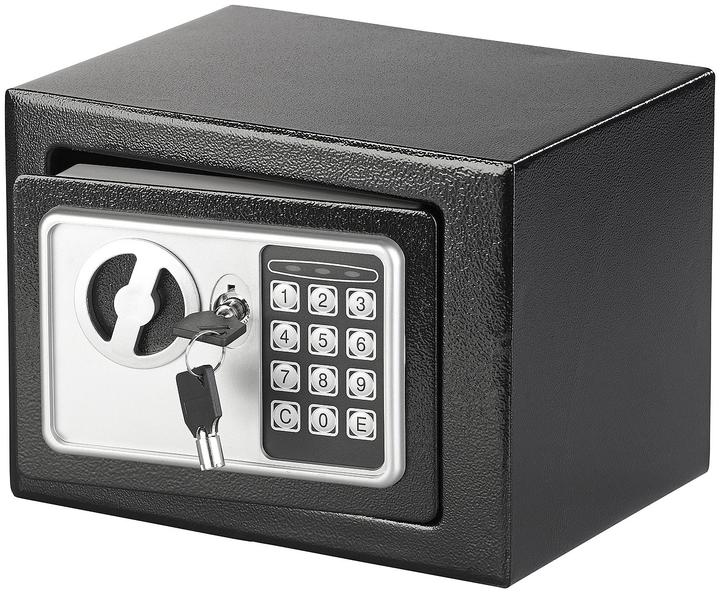 Image du produit Xcase Coffre-fort en acier avec serrure à code numérique et 2 clés de coffre-fort (5 l)