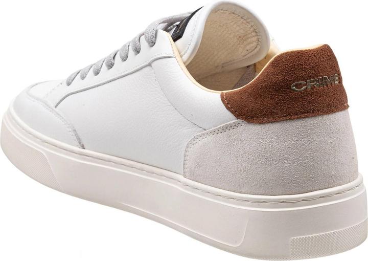Produktbild Crime London Crime leather sneakers white and tan color (43)