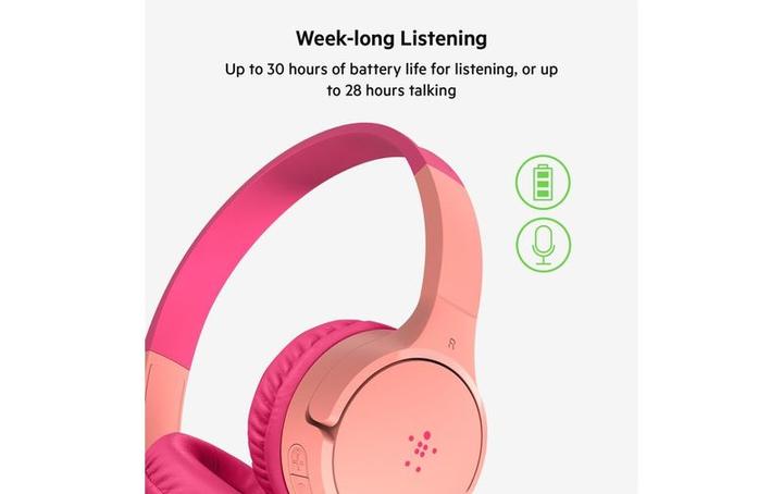 Immagine prodotto Belkin Soundform mini on-ear per bambini BT USB-C pi. AUD002btPKV3