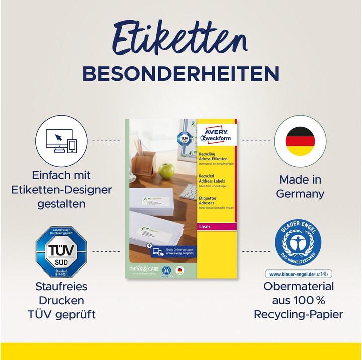 Image du produit Avery Étiquettes d'adresse recyclées
