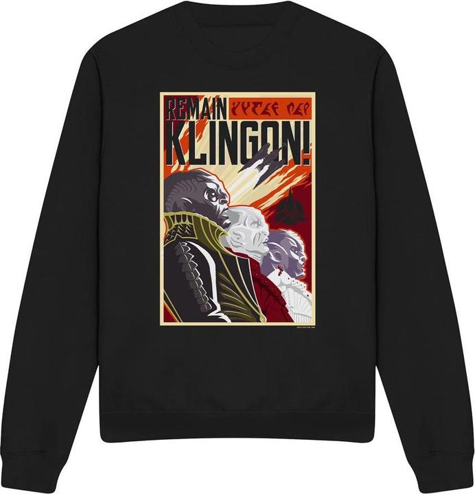 Image du produit Universal Textiles - Sweat REMAIN KLINGON - Adulte (XL)
