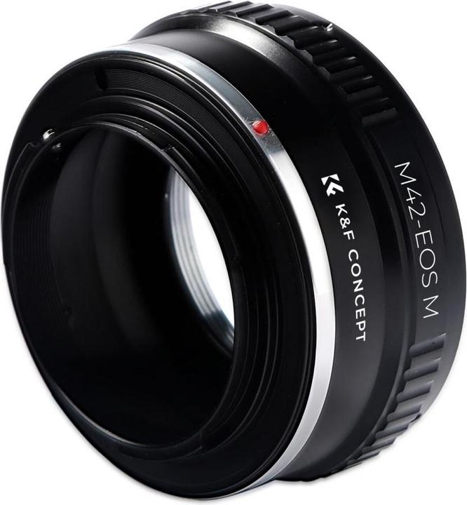 Actual product image K&F Concept High Precision Lens Adapter Mount, M42-EOS M