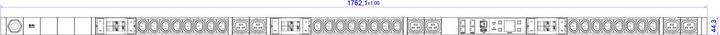 Produktbild Bachmann BlueNet BN3000 Master Rack PDU, (24)C13 & (6)C19 Cord Length () IEC309