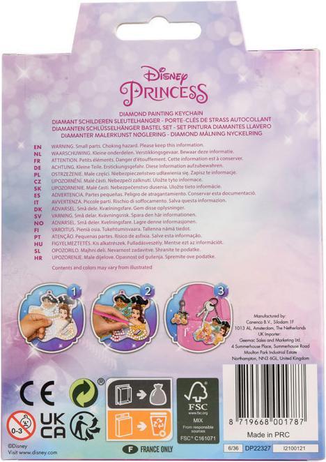 Actual product image Canenco Disney Prinses Diamond Painting Keychain