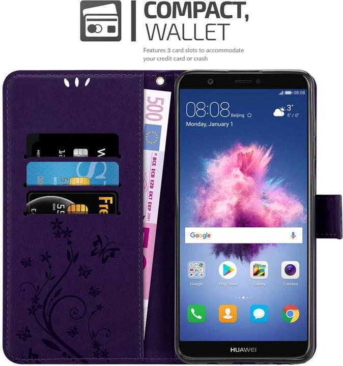 Immagine prodotto Cadorabo Copertina del libro di fiori (Huawei Enjoy 7S)