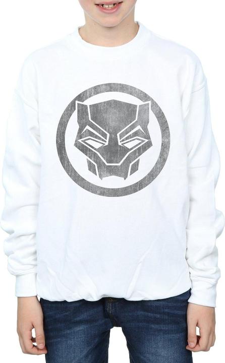 Actual product image Boys Black Panther Distressed Icon Sweatshirt (116)