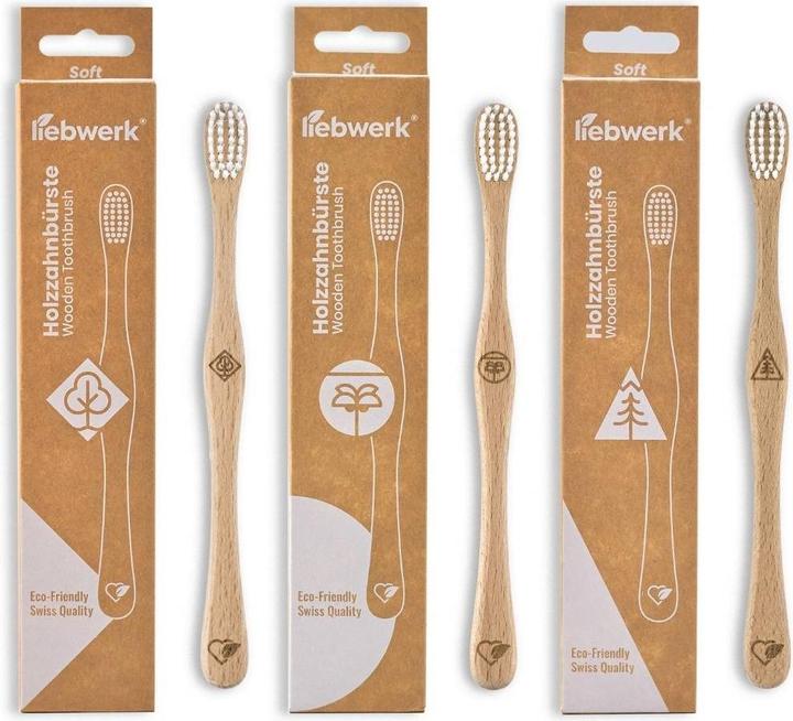 Produktbild Liebwerk Holzzahnbürste Soft Pine (Weich, 1 x)