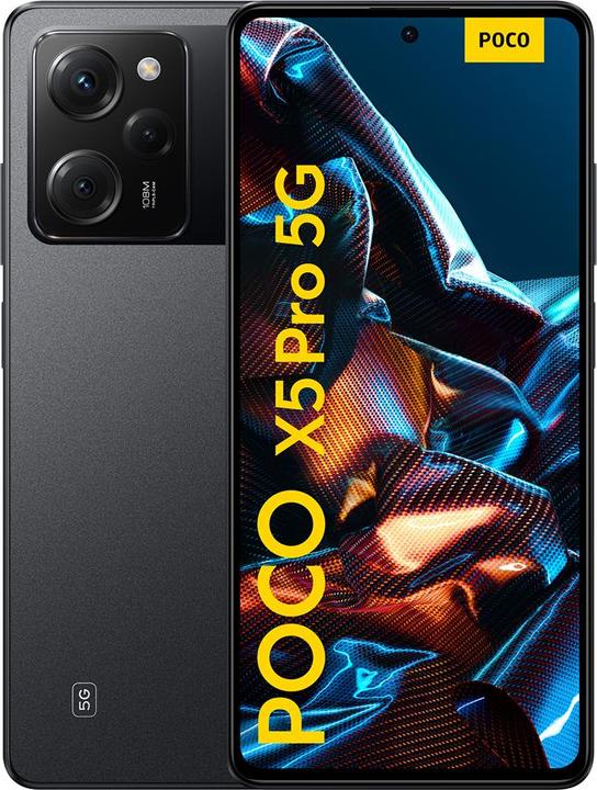 Xiaomi Poco X5 Pro 5G (256 GB, Black, 6.67", Dual SIM, 108 Mpx, 5G)