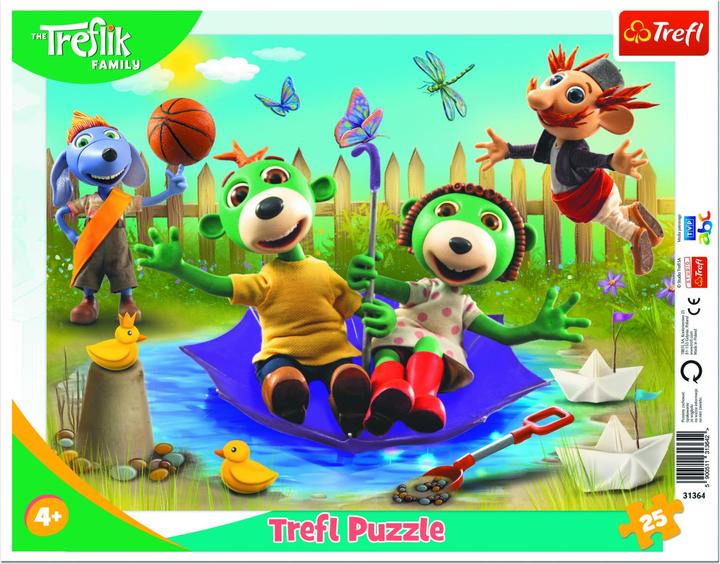 Productafbeelding Trefl De kaderpuzzel voor de allerkleinsten bestaat uit 25 puzzels en een blok met een kader, dat is (15 onderdelen)