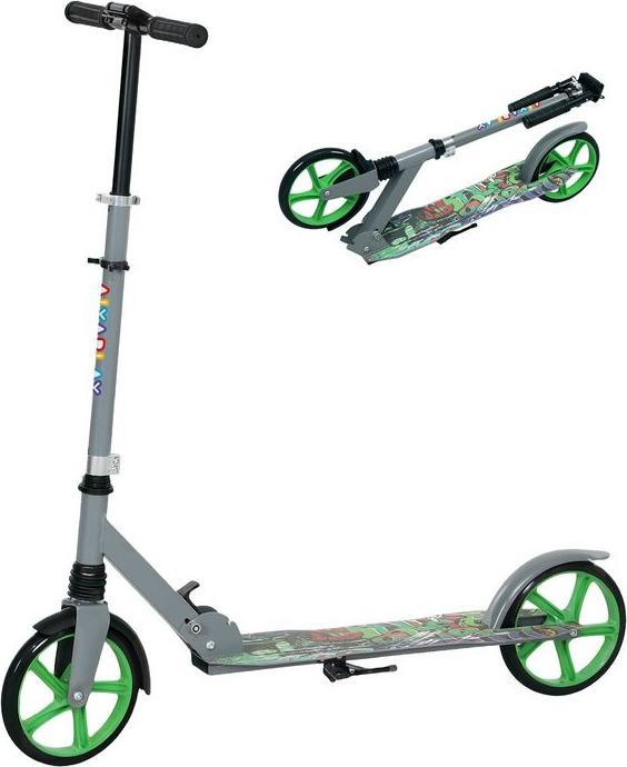 Immagine prodotto Swisshandel24 Kinderroller mit Verstellbare Lenkerhöhe, klapppbar, 2 Grossen Rädern, grün