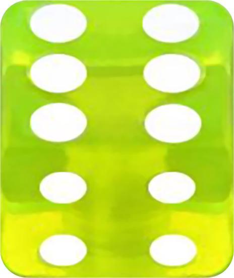 Star Piercing Würfel grün transparent (Acryl)